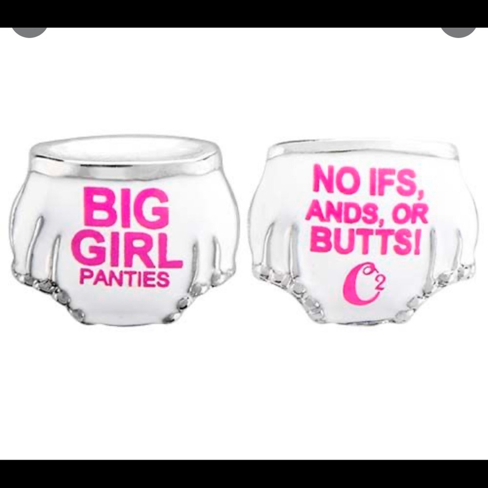 Origami Owl Double Sided BIG GIRL PANTIES Charm